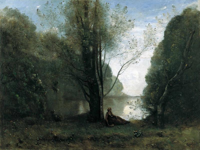 Jean-Baptiste-Camille Corot The Solitude Sweden oil painting art